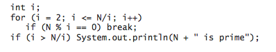 Break statement in Java