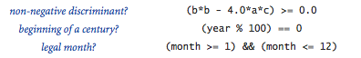 Comparison examples