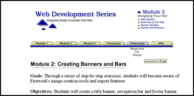 example of a page with style sheets  on and turned off